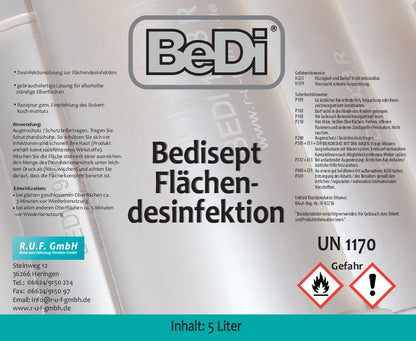 BeDi Bedisept Flächendesinfektion 5 Liter Kanister Made in Germany