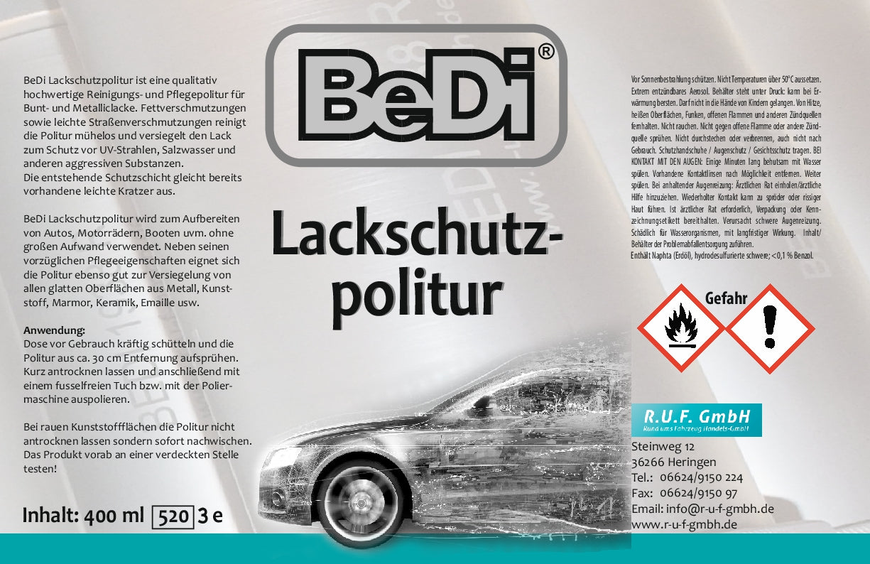 BeDi Lackschutzpolitur Made in Germany